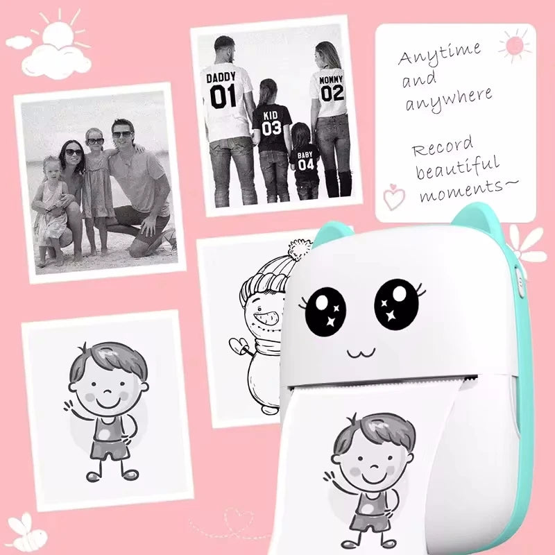 Imprimante Thermique Portable 58mm Bluetooth Sans Fil