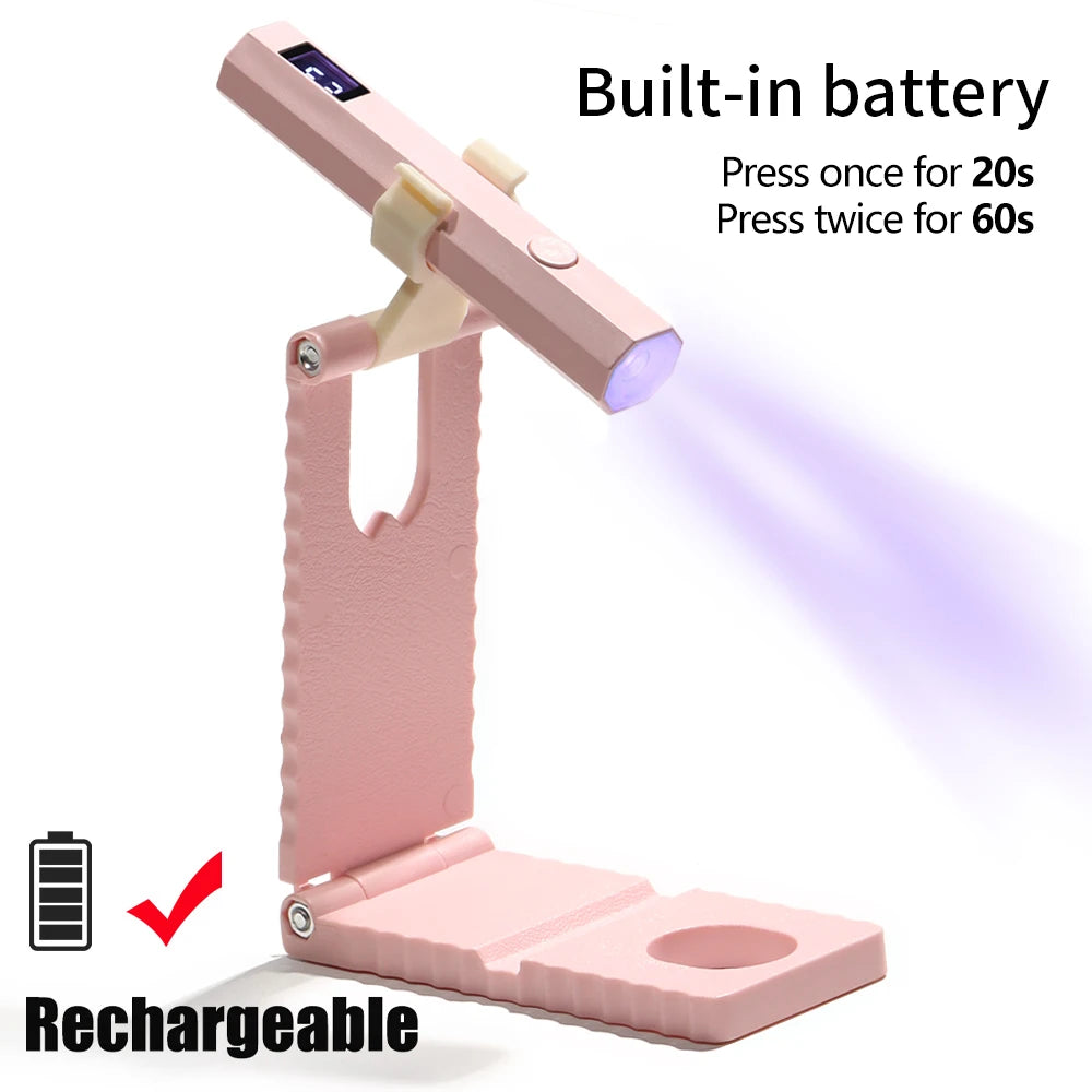 YIKOOLIN pratique lampe sèche-ongles à main UV/LED durcissement des ongles tout le vernis Gel outil d'art des ongles lampe à ongles rechargeable by LSDLBoutique.ch