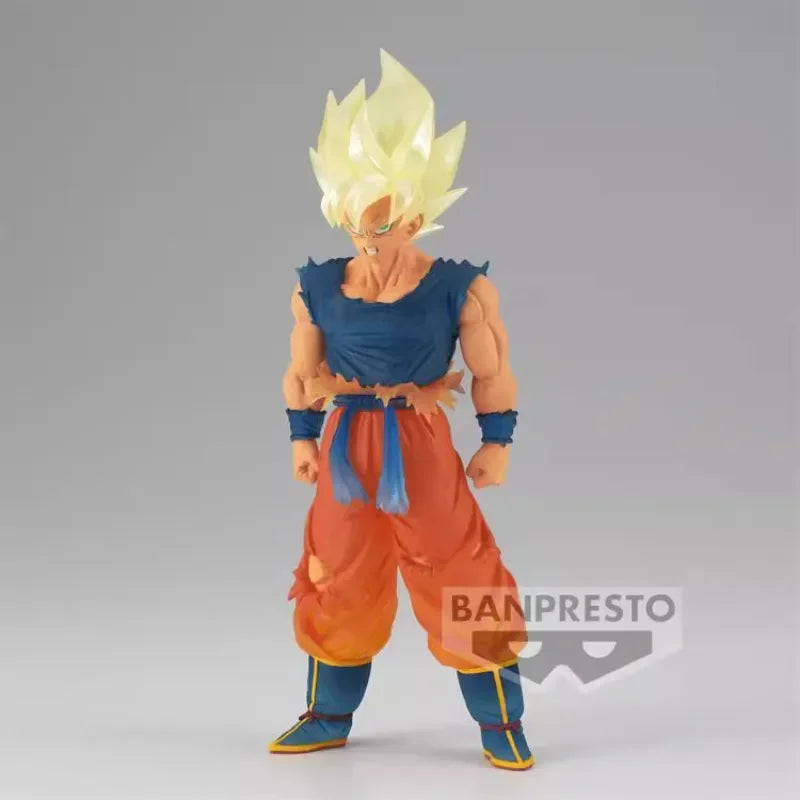 Bandai Original Banpresto Anime Dragon Ball Clearise Son Goku Super Saiyan PVC Action Figures Collection Model Toys