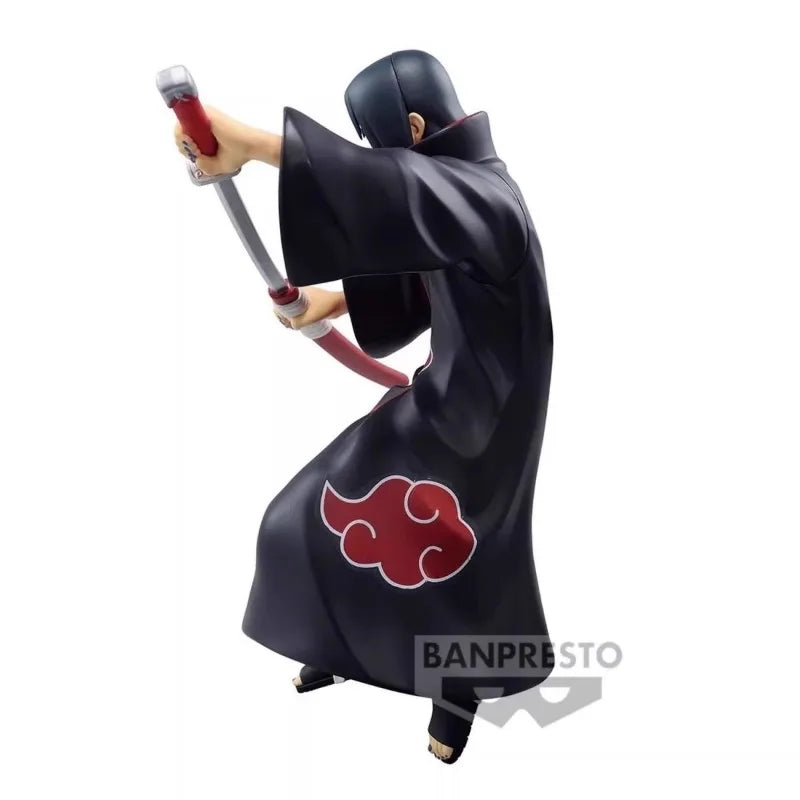 Bandai Original Action Figure BANPRESTO NARUTO NARUTOP99 Uchiha Itachi in PVC, Collectible Toy, Christmas Gift for Children