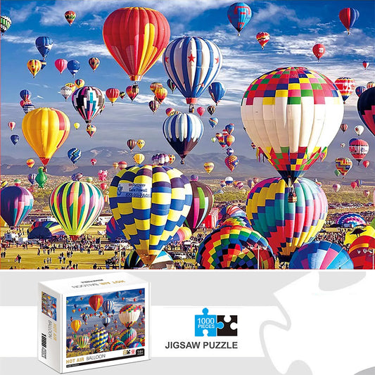 MUGUO Puzzle Montgolfières 1000 Pièces Ciel Coloré Détente Pour Toute La Famille En Carton Haute Qualité by LSDLBoutique