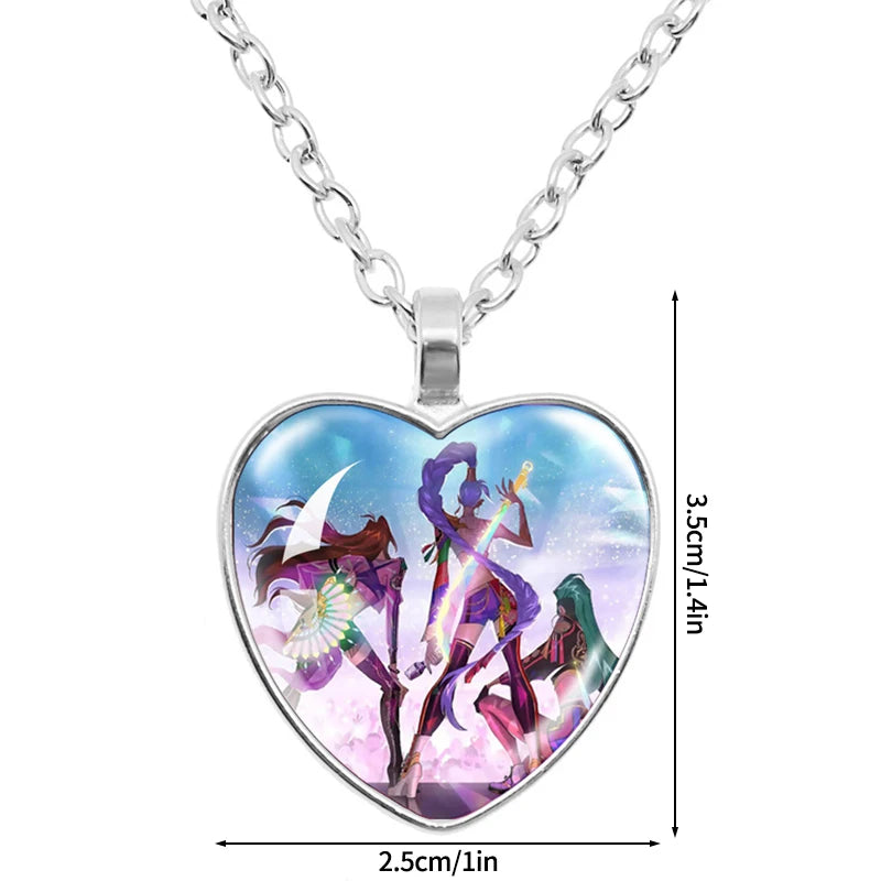 K-Pop-Schlüsselanhänger mit bunten Perlen und runder Bildplatte