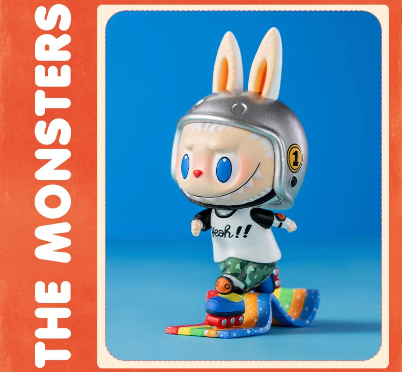 Pop Mart Labubu Candy Monsters PVC Figurine Pink Blue