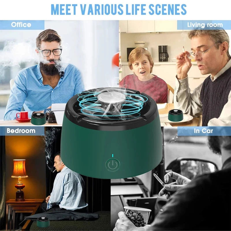 USB Air Purifier Ashtray for Home and Office