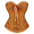 Corselet jacquard floral victorien – Fermeture busc devant