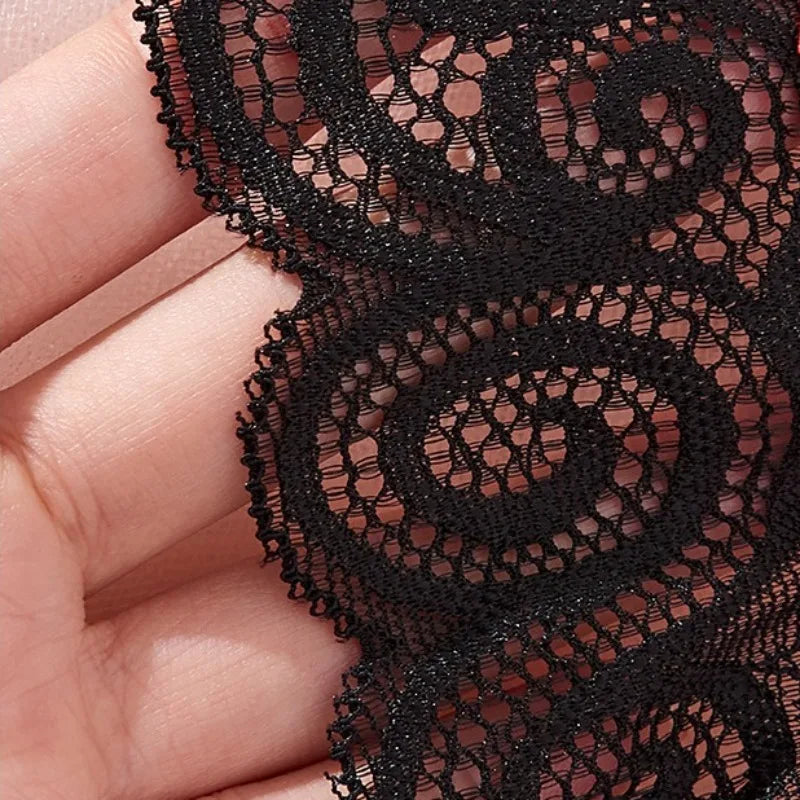 Tornova Lingerie Dentelle Noeud Papillon Jarretières Noir Rouge