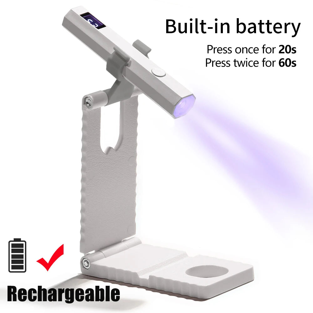 YIKOOLIN pratique lampe sèche-ongles à main UV/LED durcissement des ongles tout le vernis Gel outil d'art des ongles lampe à ongles rechargeable by LSDLBoutique.ch