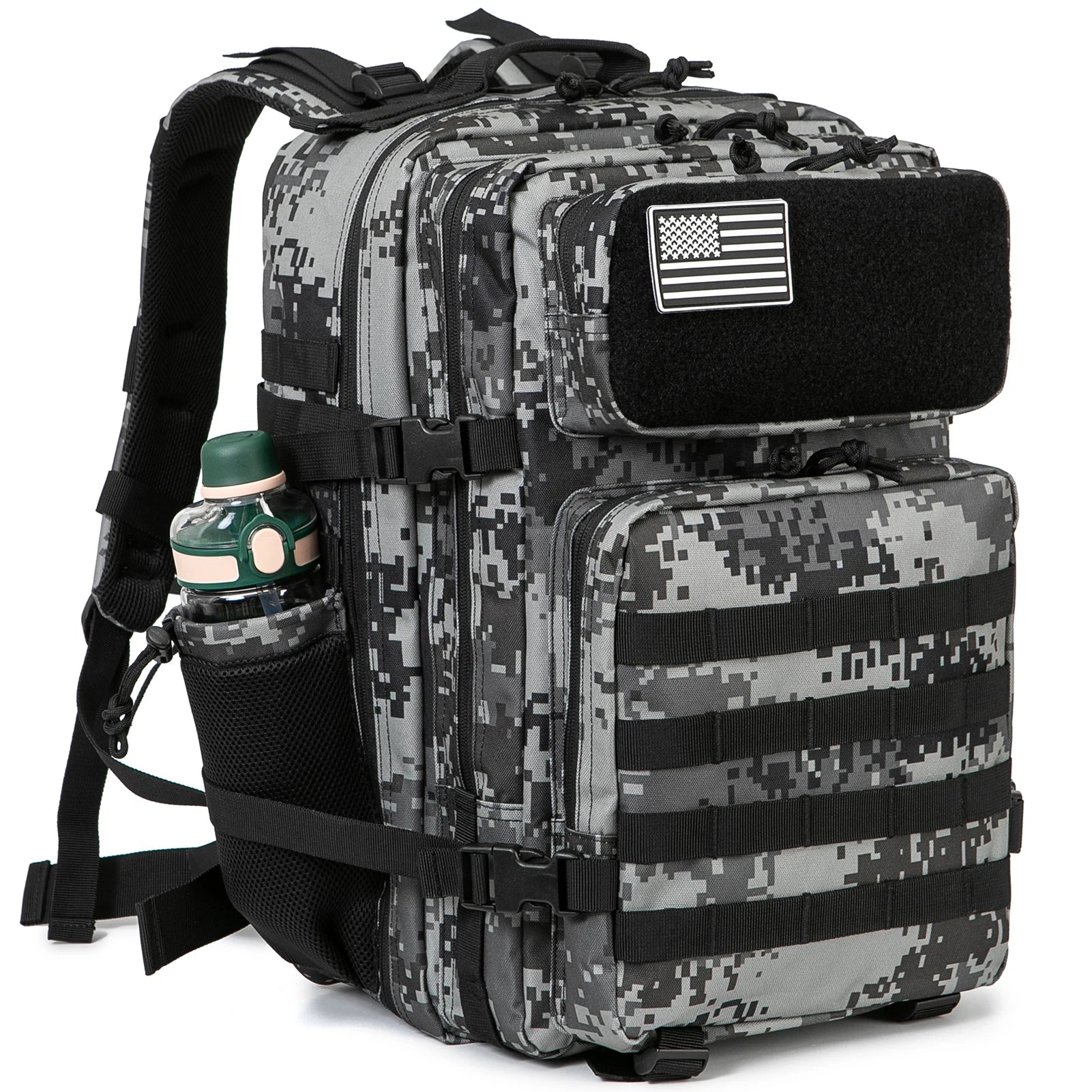 DulBackpack MOLLE Backpack, Camouflage Grey, 45L