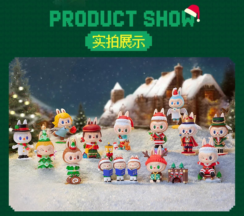 Pop Mart Labubu Let’s Christmas Figurine Mystère en PVC 8 cm Kawaii Collection Noel by LSDLBoutique.ch