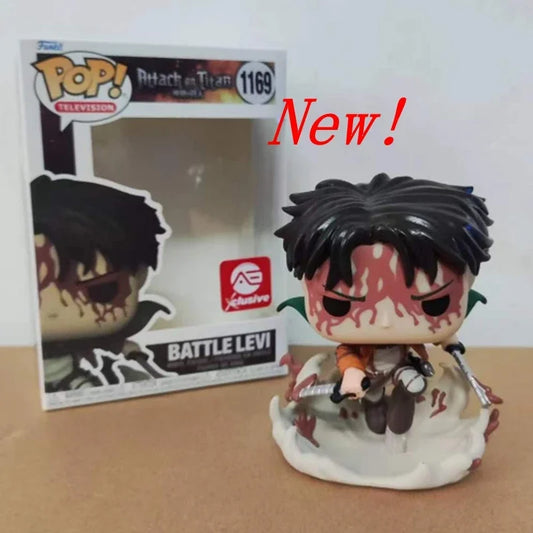 2024 La plus récente série funko pop Attack On Titan # Figurines d'action Battle Levi, jouets de Collection, cadeaux, 1169 by LSDLBoutique.ch