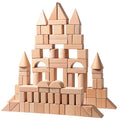 Blocs De Construction En Bois Montessori Avec Seau Et Tri De Formes 100 Pièces Pour Développement Éducatif by LSDLBoutique.ch