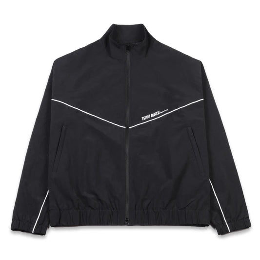Veste Team Black Unisexe – Coupe-Vent Zippé Sport Style Loose