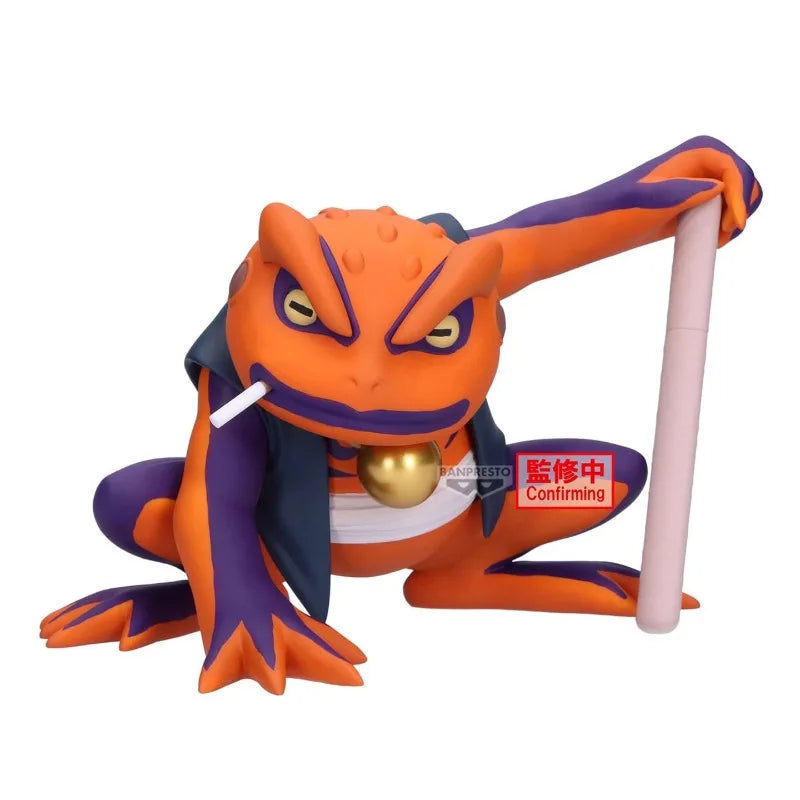 Bandai Original Banpresto Anime Naruto Shippuden Gamakichi PVC Collectible Figure Model Toy Gifts