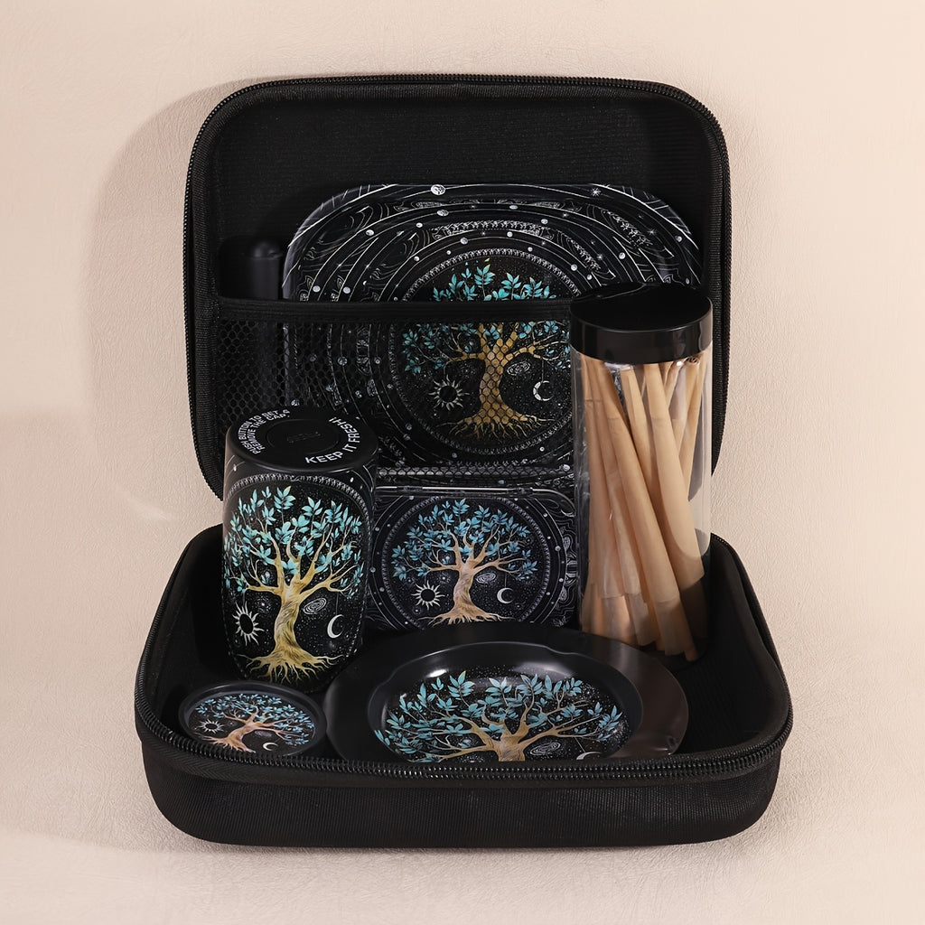 Coffret Fumeur 31pcs : Cones, Grinder, Cendrier, Boîte Métal, Accessoires by LSDLBoutique.ch