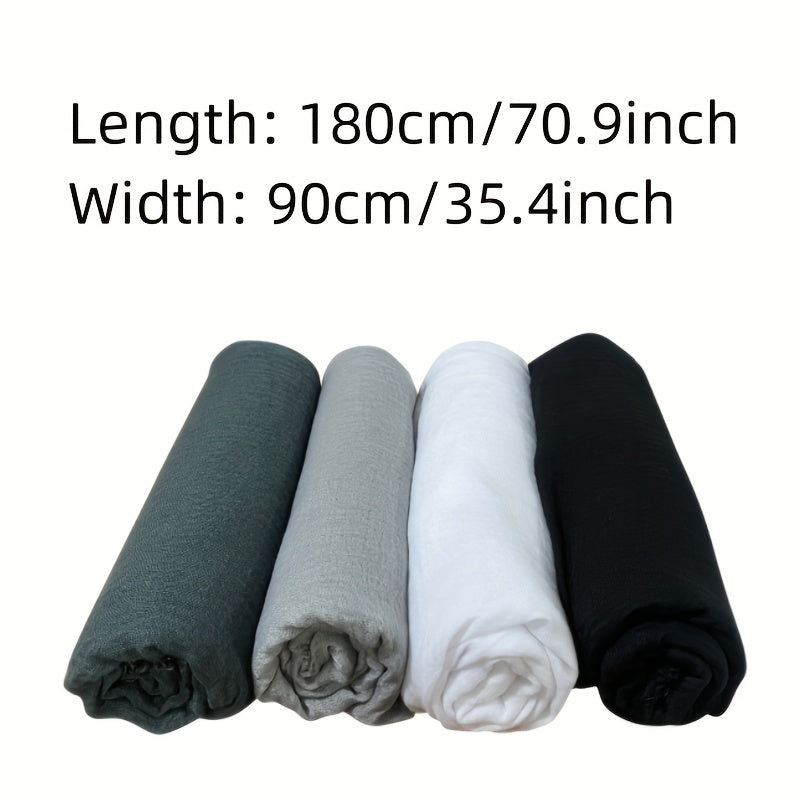 HempSoft – Lot de 2 Écharpes Châles Femme en Chanvre Doux, Légères & Élégantes by LSDLBoutique.ch