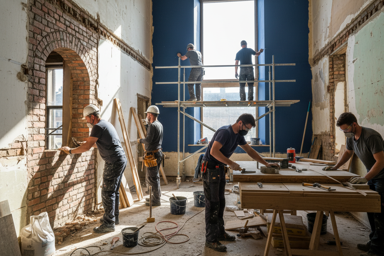 artisans, métiers du batiments, rénovation