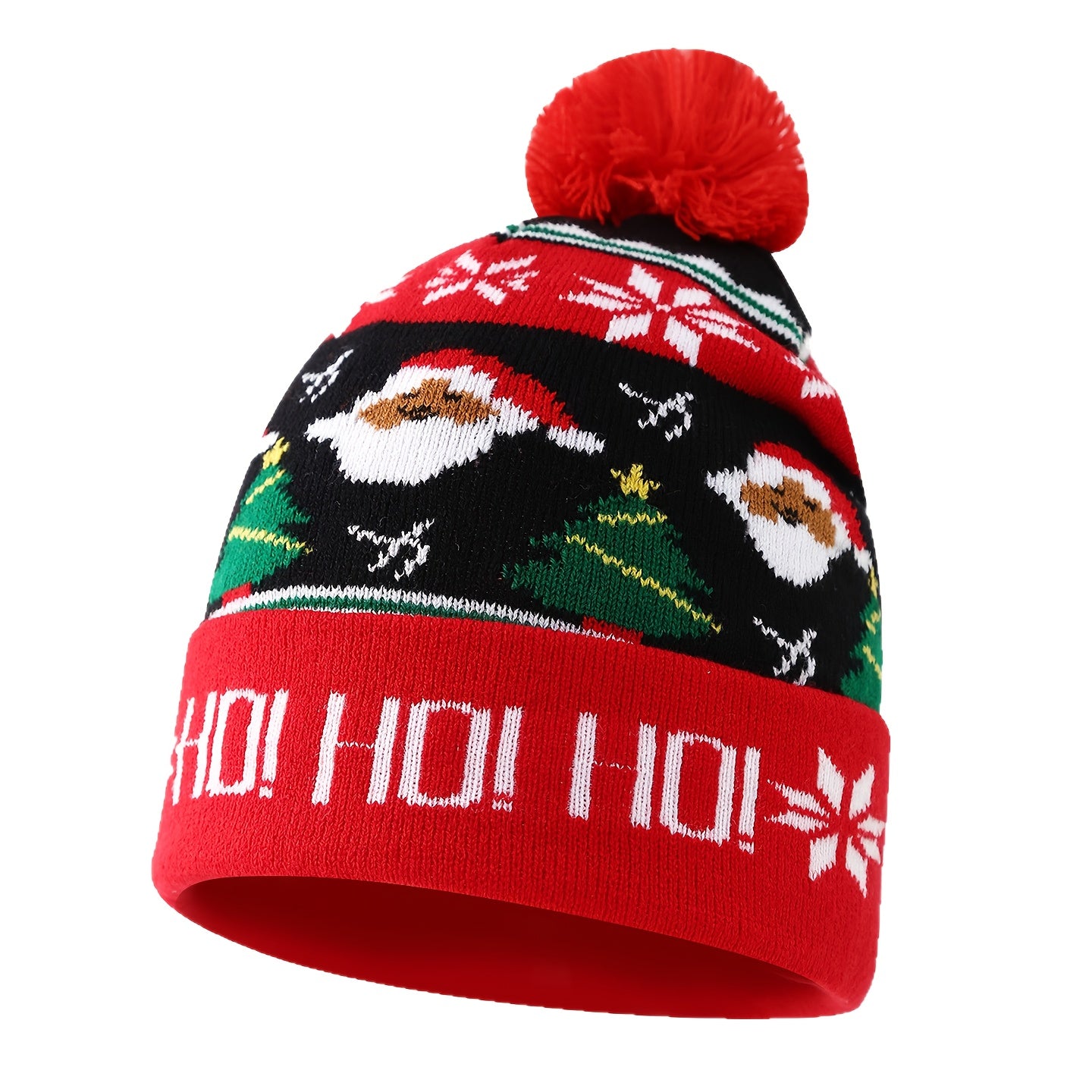 Bonnet De Noël Renne Bonhomme De Neige Sapin Avec Pompon Unisexe Édition Raffinée by LSDLBoutique.ch