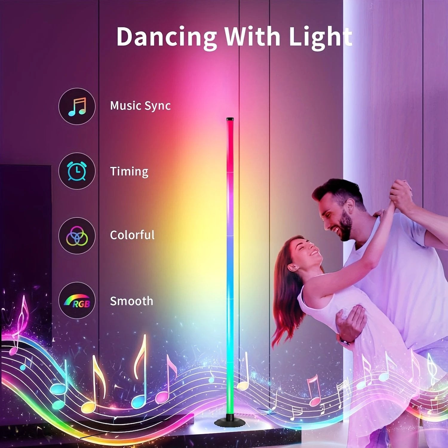 LumiGlow – Lampe LED d’Ambiance RGB avec Télécommande & Appli by LSDLBoutique.ch