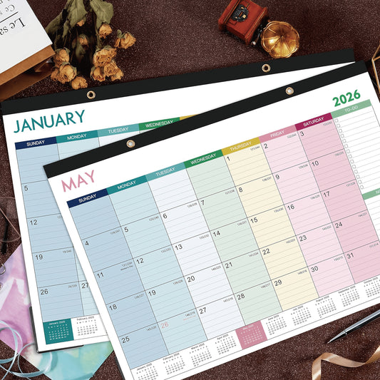 Calendrier Mural Mensuel 2025–2027 Magnétique – Grand Format 43x30 cm