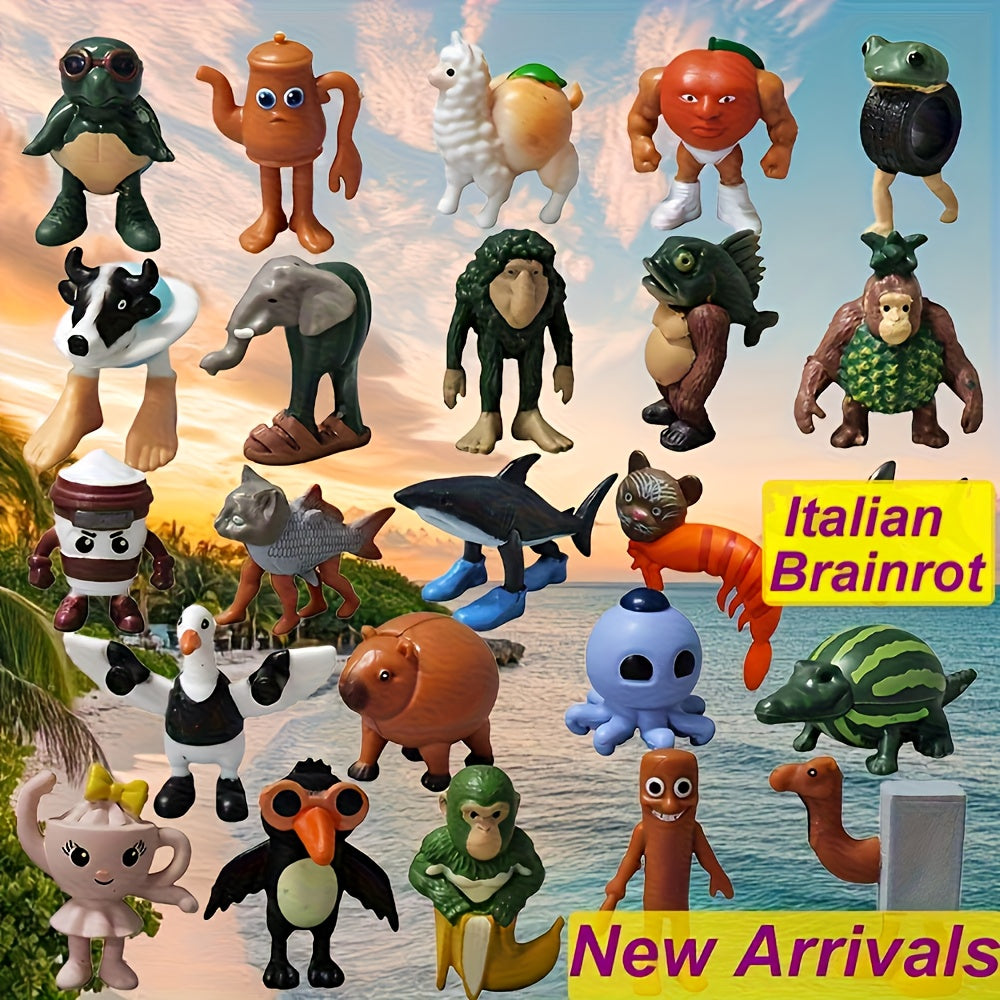 Set 24 Figurines Animaux Brainrot – Collection Tung Sahur by LSDLBoutique.ch