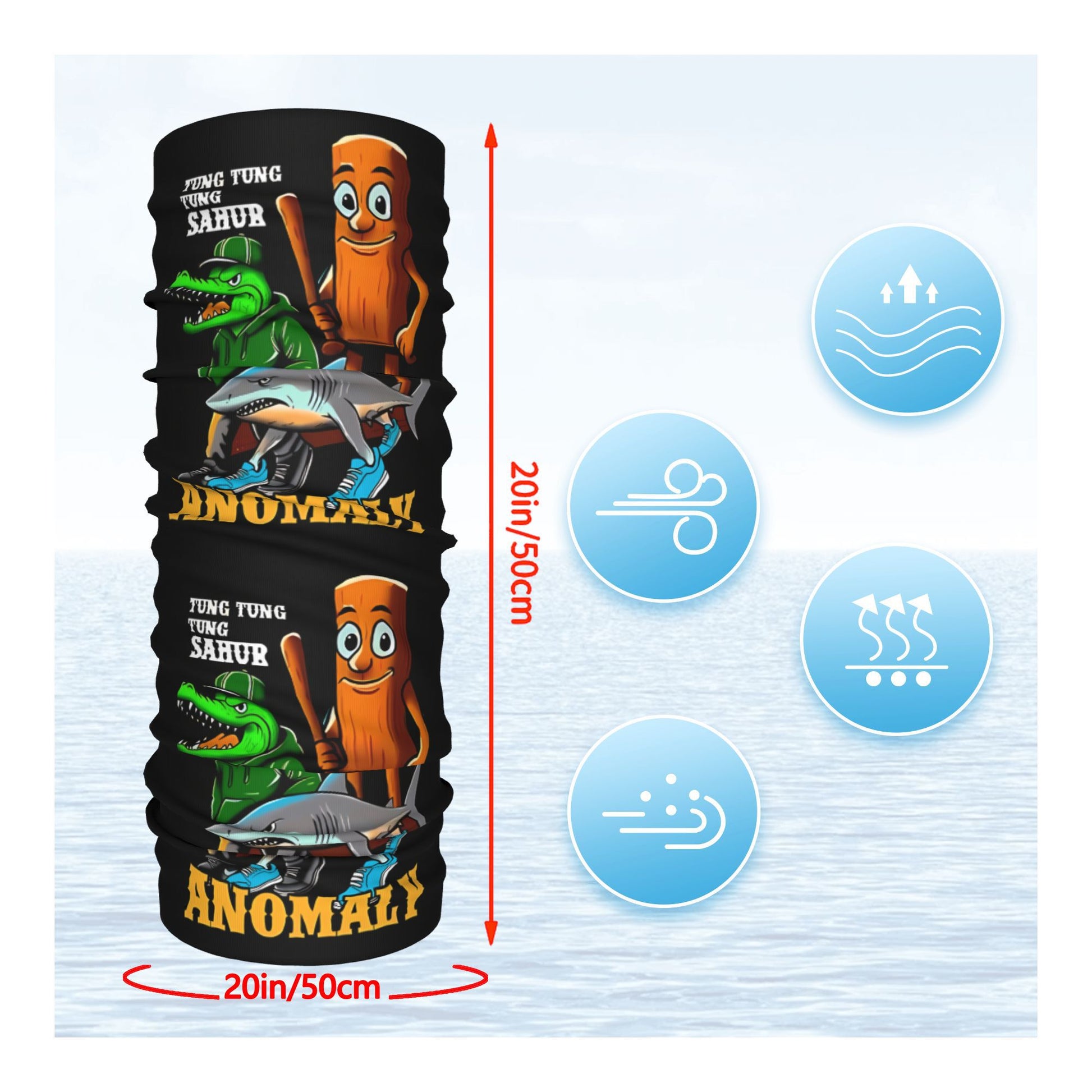 Foulard-Masque Italian Brainrot – Accessoire Humour & Pop Culture by LSDLBoutique.ch