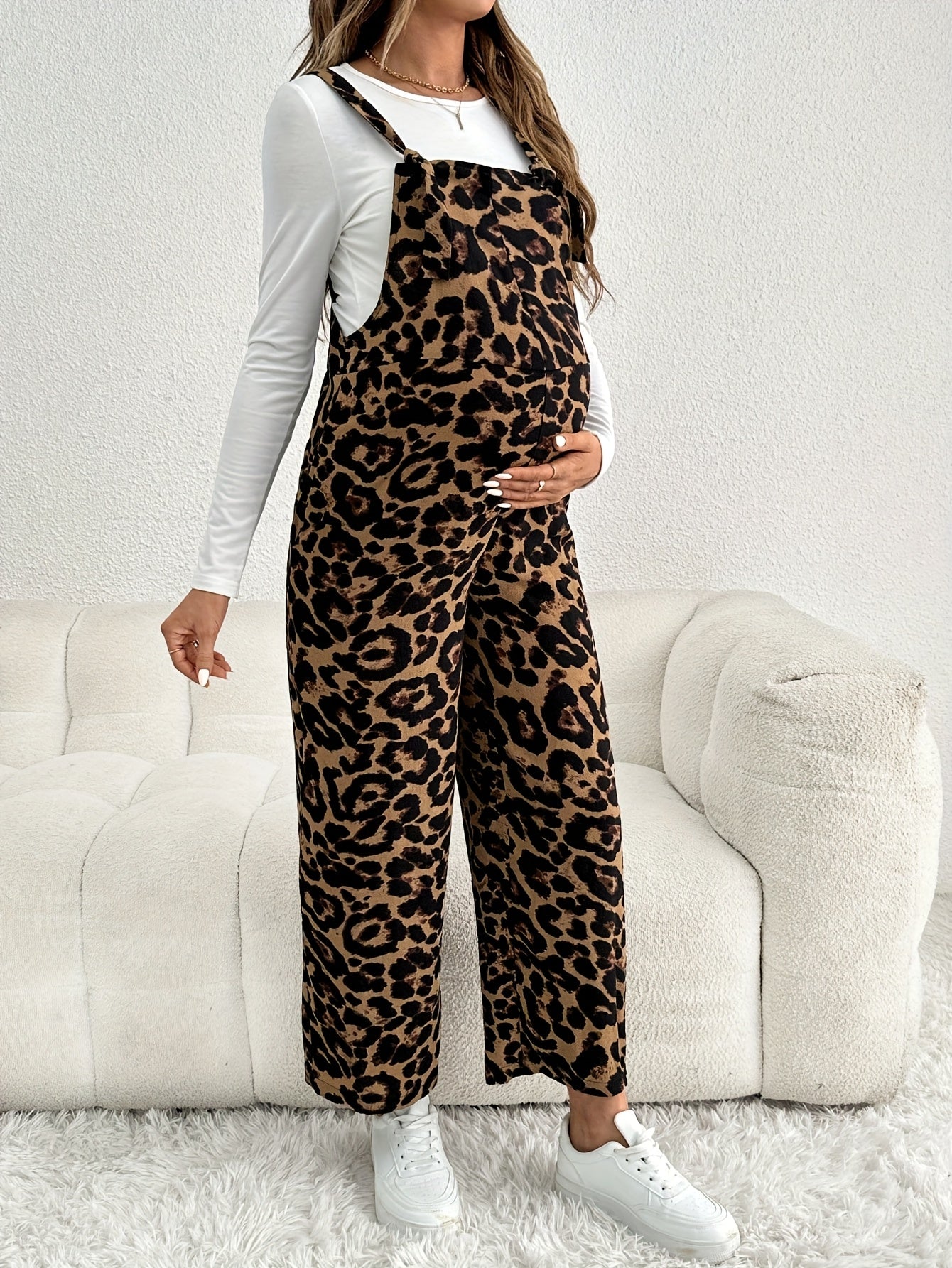 MaternEase – Combinaison de Grossesse Femme Ample à Taille Haute, Style Chic by LSDLBoutique.ch