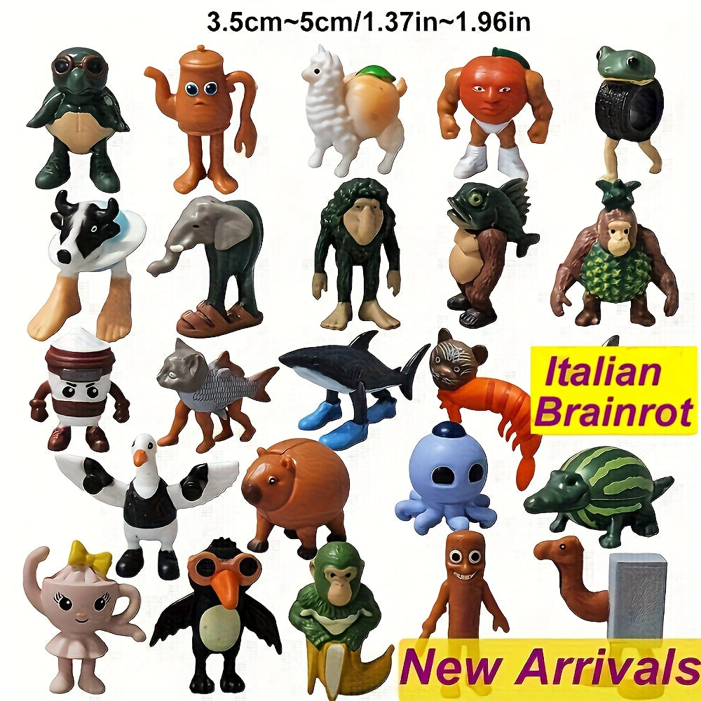 Set 24 Figurines Animaux Brainrot – Collection Tung Sahur by LSDLBoutique.ch