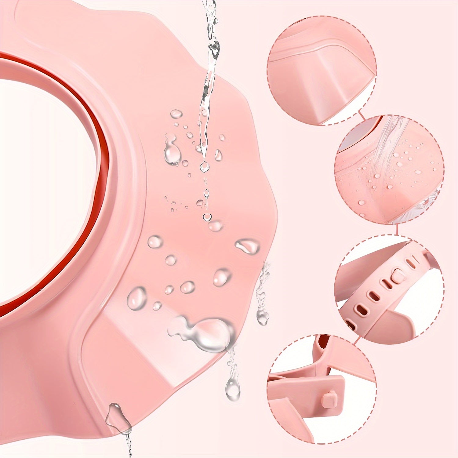 Casquette De Douche Enfant Ajustable Avec Protection Des Yeux Pour Bain Sans Pleurs by LSDLBoutique.ch