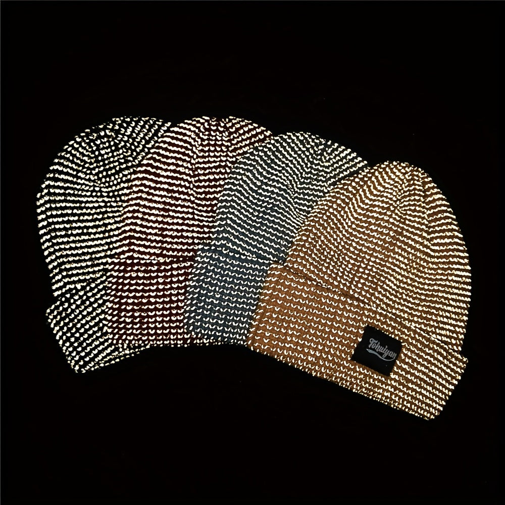 Bonnet Réfléchissant Hiver Unisexe Doublé Polaire Chaud Léger Confort Sécurité Idéal Neige by LSDLBoutique.ch