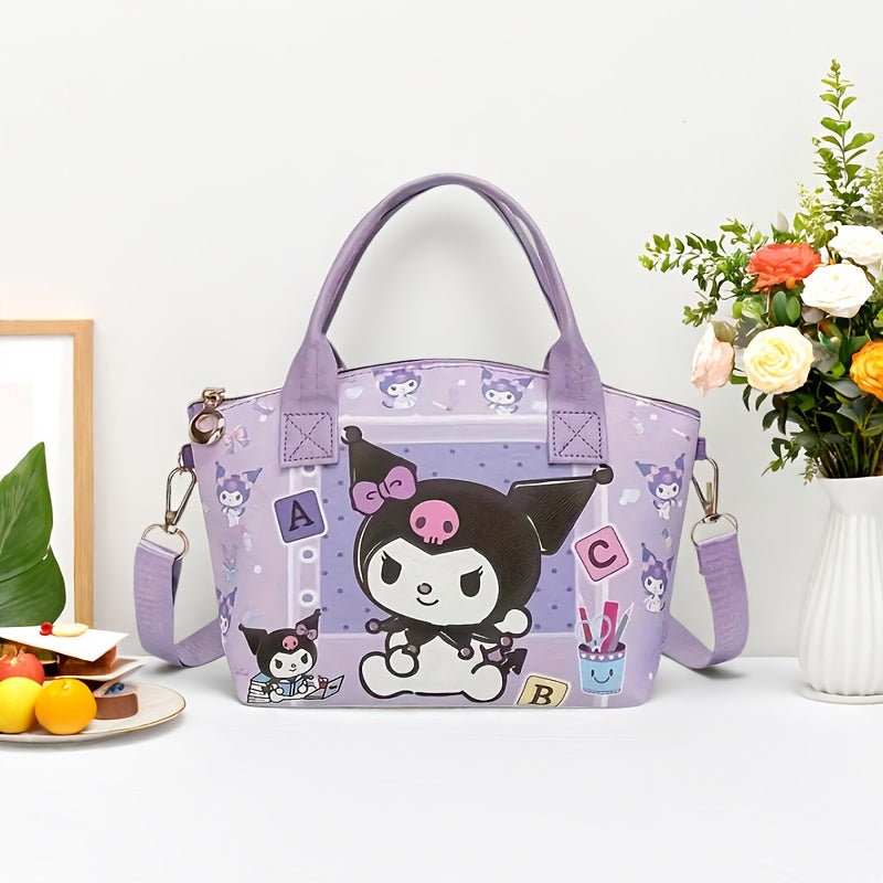 Sac Bandoulière Femme Sanrio Grand Format Avec Multiples Poches Zippées Léger Pour Sorties Quotidiennes Kawaii by LSDLBoutique.ch