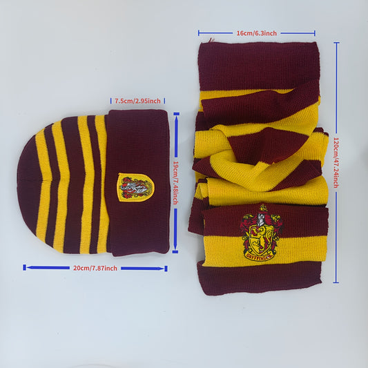 Ensemble Harry Potter 4 Pièces Écharpe Gants Chaussettes Bonnet Officiel Warner Bros Pour Fans by LSDLBoutique.ch