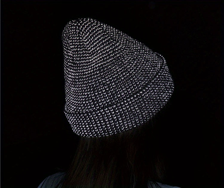 Bonnet Réfléchissant Hiver Unisexe Doublé Polaire Chaud Léger Confort Sécurité Idéal Neige by LSDLBoutique.ch