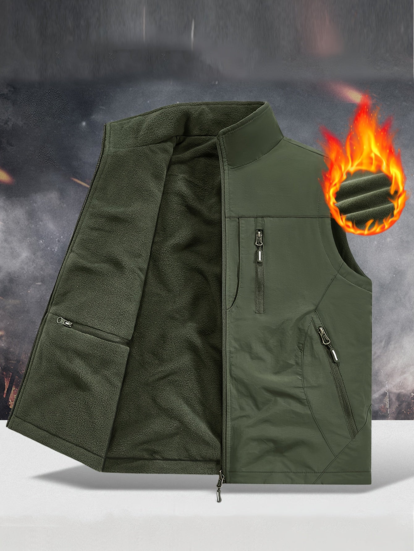 NordTrail – Gilet Réversible Homme Multi-Poches, Coupe Regular by LSDLBoutique.ch