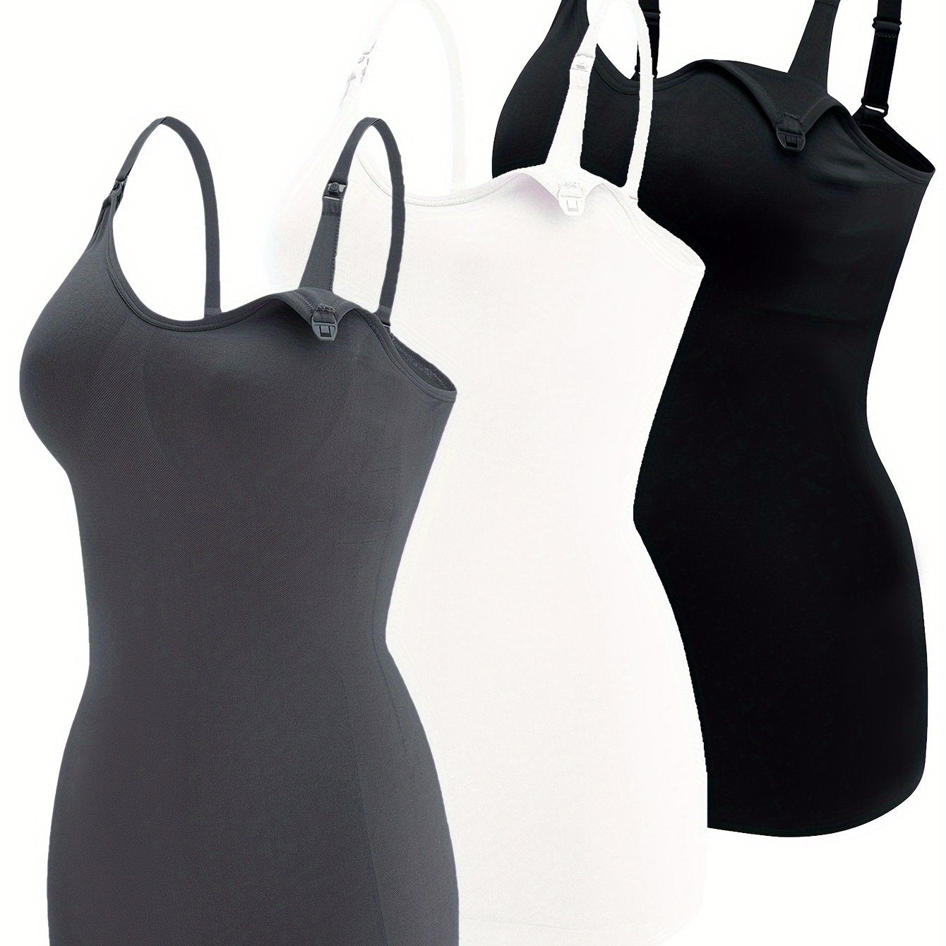 Lot De 3 Tops Grossesse Allaitement Bretelles Confort Et Coupe Ample Pour Maternité by LSDLBoutique.ch