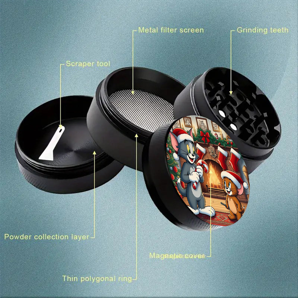 Grinder Tom & Jerry 4 Couches Zinc Manuel Portable by LSDLBoutique.ch