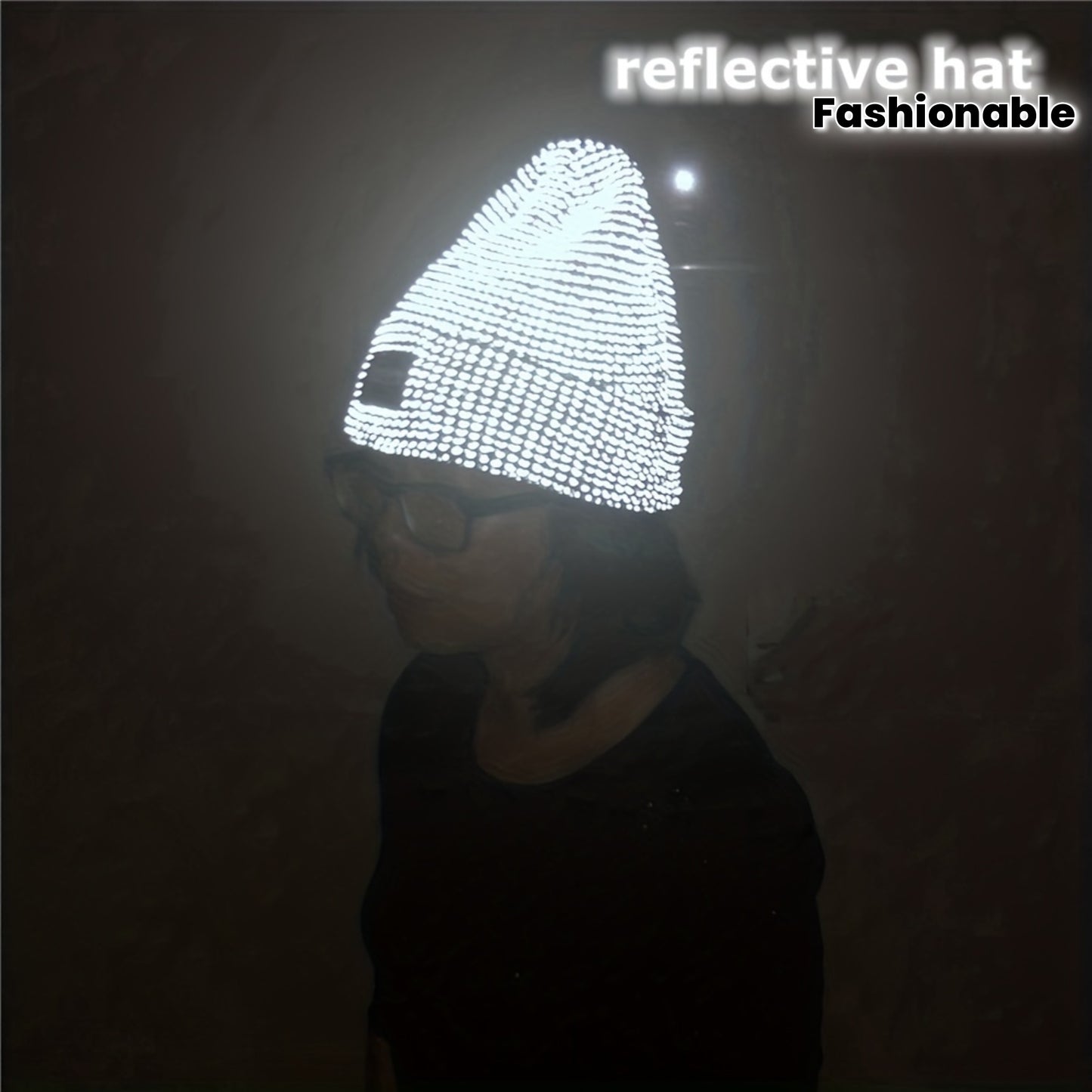 Bonnet Réfléchissant Hiver Unisexe Doublé Polaire Chaud Léger Confort Sécurité Idéal Neige by LSDLBoutique.ch