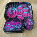 Set 3pcs Violet Poupée : Grinder, Plateau, Boîte Rangement by LSDLBoutique.ch