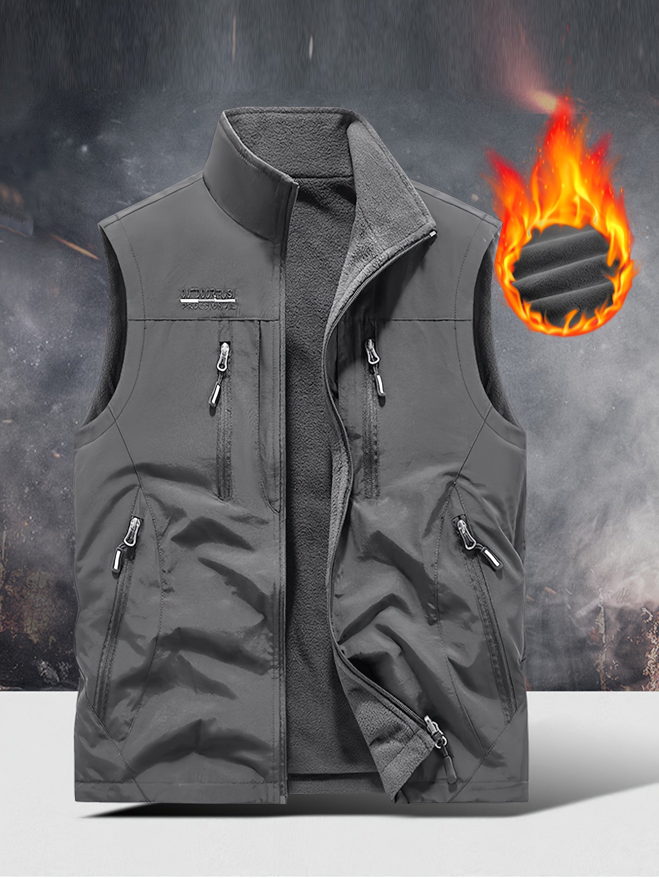 NordTrail – Gilet Réversible Homme Multi-Poches, Coupe Regular by LSDLBoutique.ch