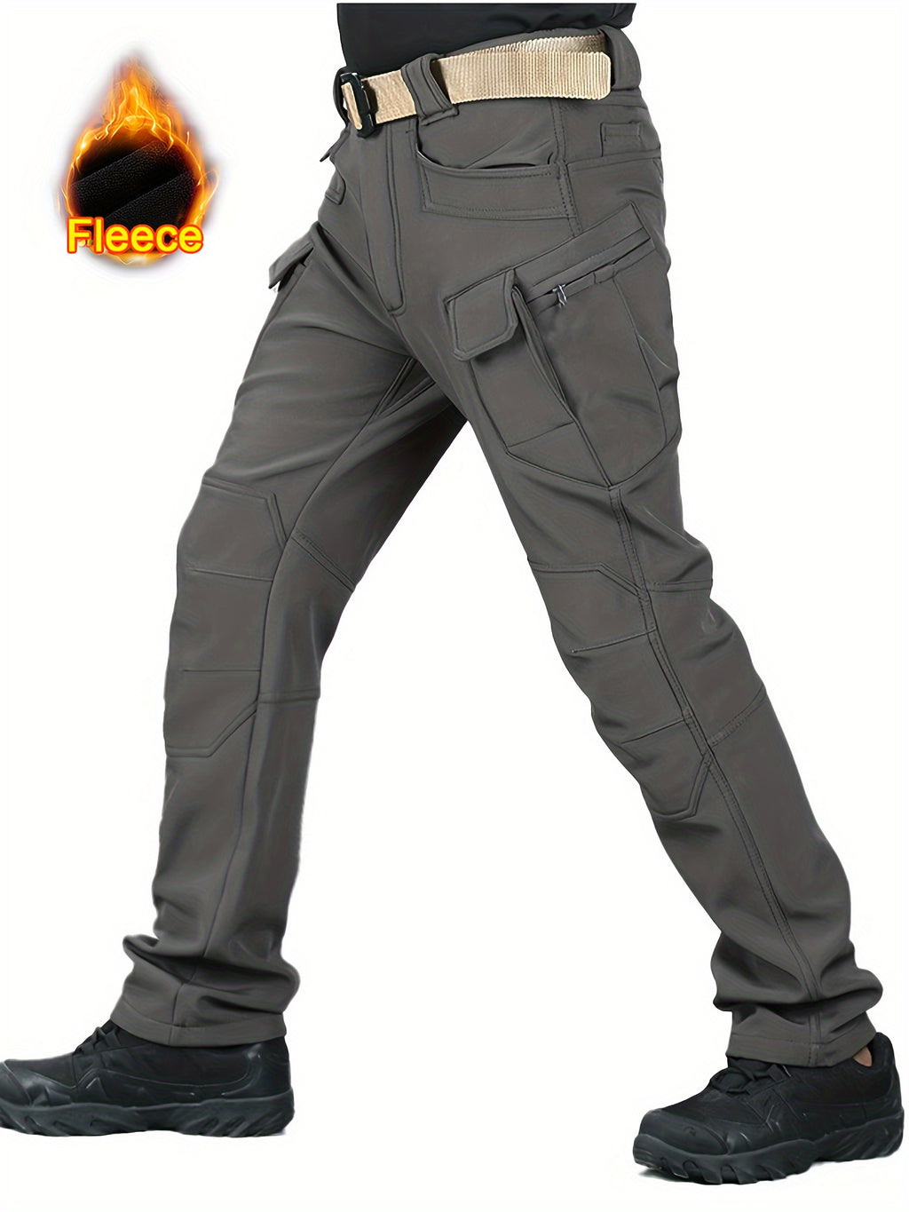 FleexPro – Pantalon de Travail Homme Hiver Doublé Polaire, Multi-Poches by LSDLBoutique.ch