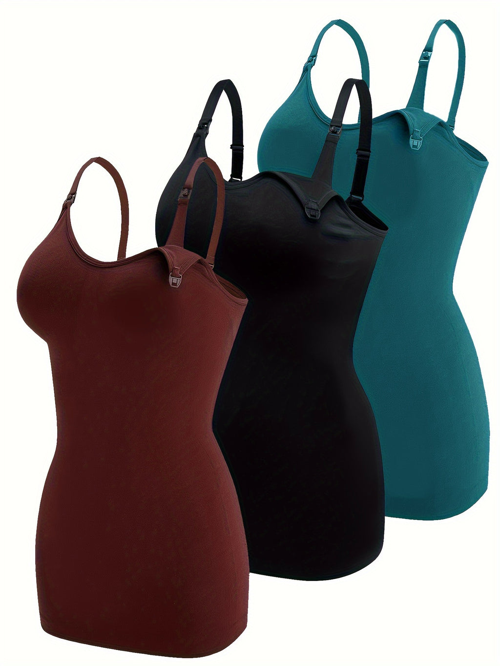 Lot De 3 Tops Grossesse Allaitement Bretelles Confort Et Coupe Ample Pour Maternité by LSDLBoutique.ch