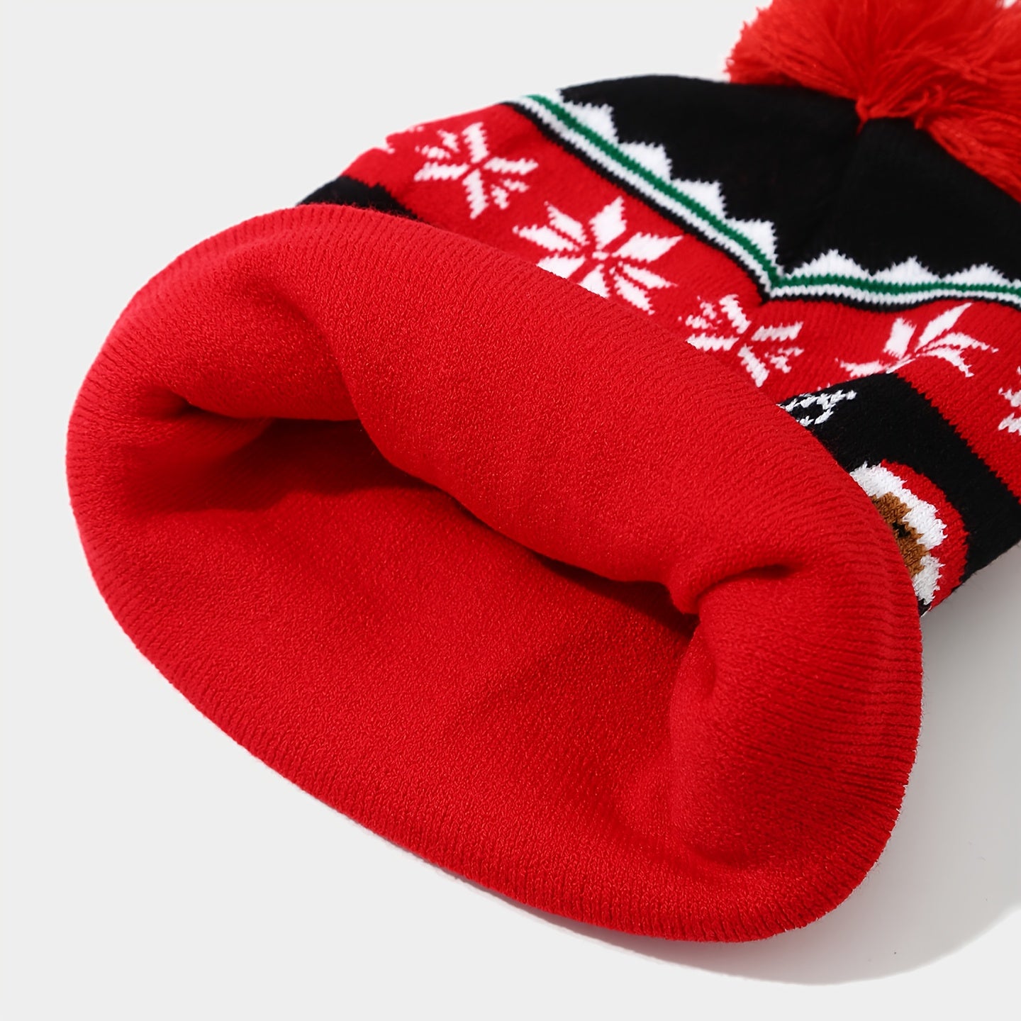 Bonnet De Noël Renne Bonhomme De Neige Sapin Avec Pompon Unisexe Édition Raffinée by LSDLBoutique.ch