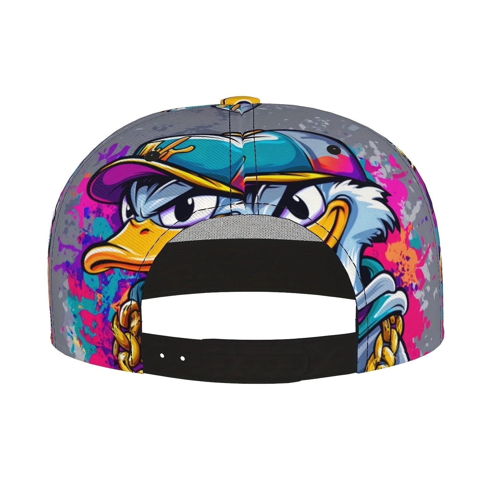 Casquette Snapback Graffiti Cartoon Canard Unisexe Légère Respirante Lavable en Machine by LSDLBoutique.ch