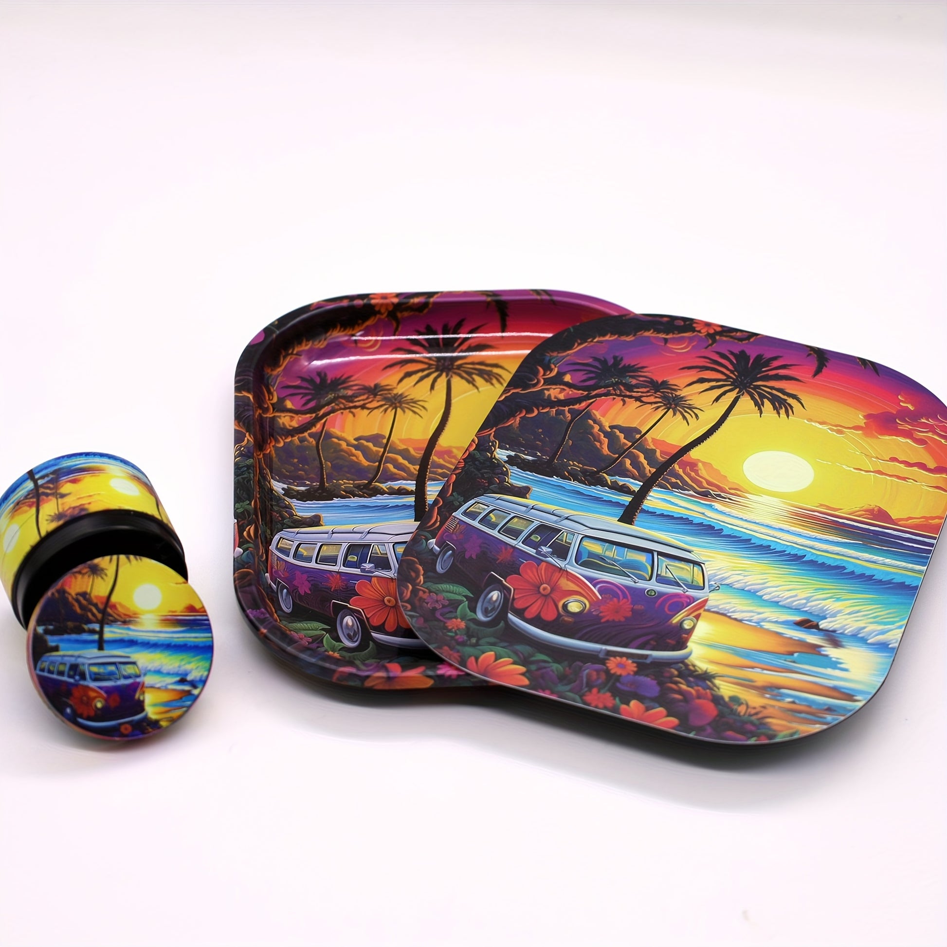 Set Plateau 18×14cm + Grinder 50mm 4 Couches by LSDLBoutique.ch