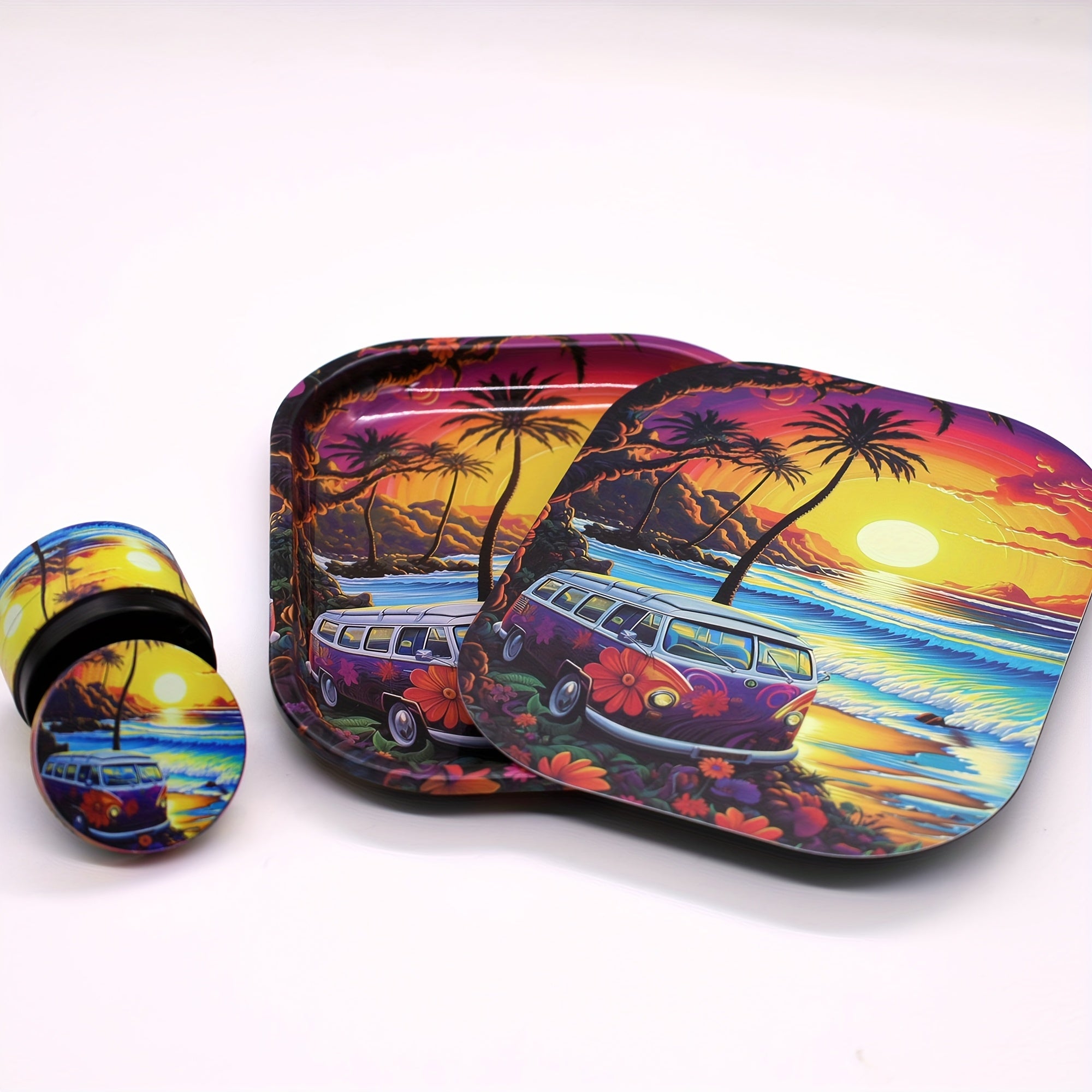 Set Plateau 18×14cm + Grinder 50mm 4 Couches by LSDLBoutique.ch