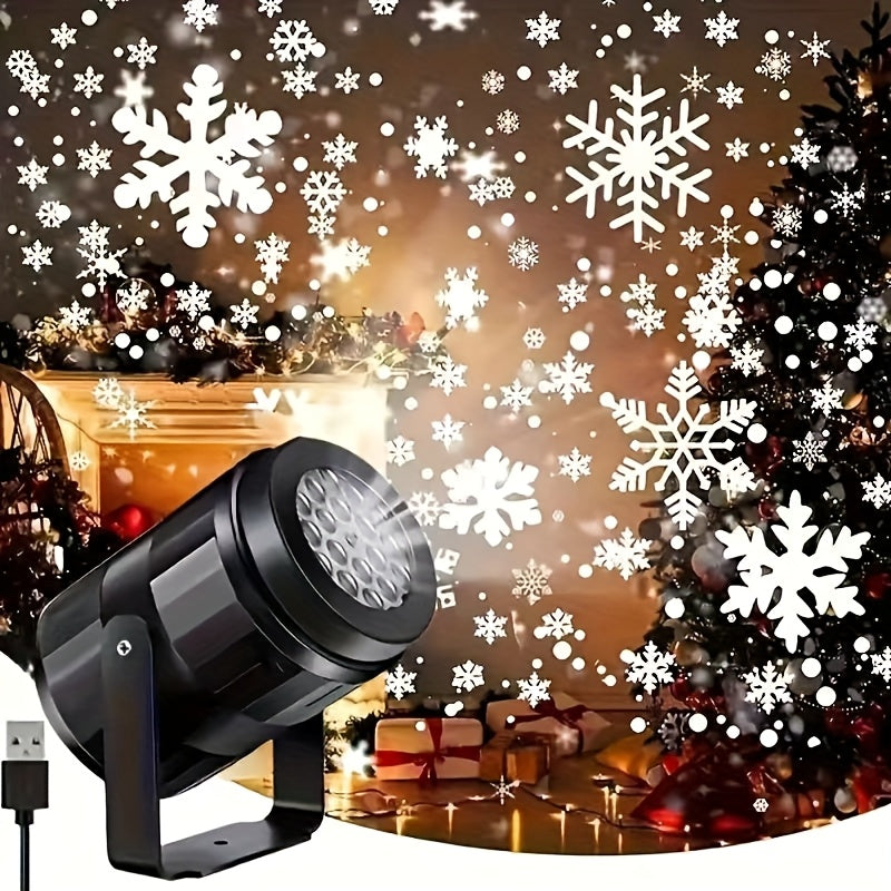 Lampe Projecteur Flocons de Neige USB – 16 Effets by LSDLBoutique.ch
