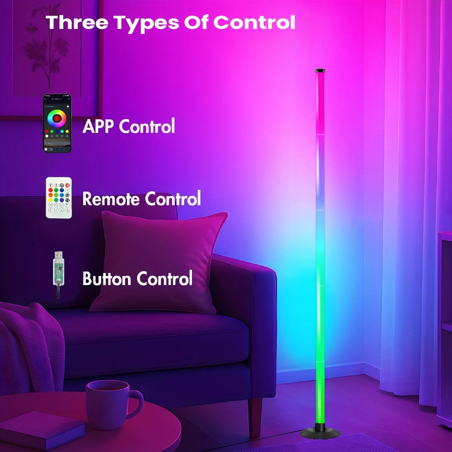 LumiGlow – Lampe LED d’Ambiance RGB avec Télécommande & Appli by LSDLBoutique.ch