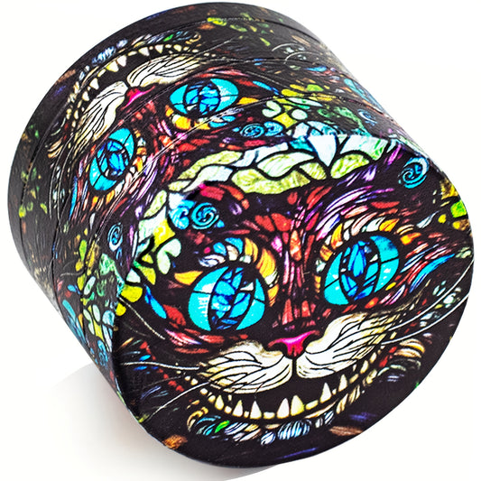 Grinder Chat Vitrail 4 Couches Zinc Manuel Couleurs by LSDLBoutique.ch