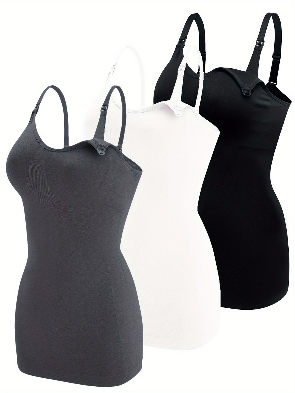 Lot De 3 Tops Grossesse Allaitement Bretelles Confort Et Coupe Ample Pour Maternité by LSDLBoutique.ch