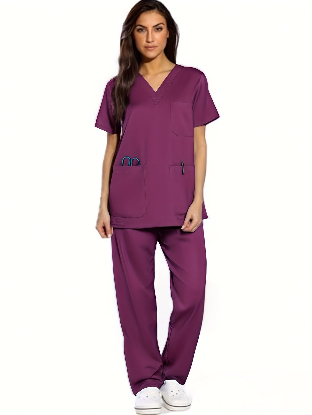 MedStyle – Ensemble Uniforme Col V Femme, Chemise et Pantalon by LSDLBoutique.ch