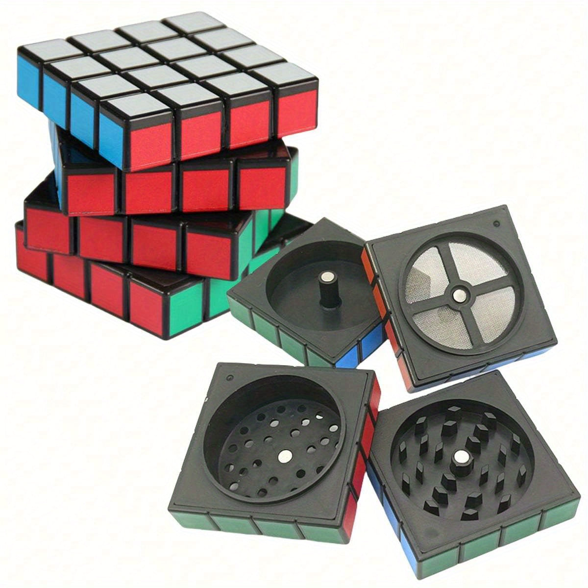 Grinder Cube Métal 58mm Quatre Couches Manuel Original Durable Pour Fumeurs Compact by LSDLBoutique.ch